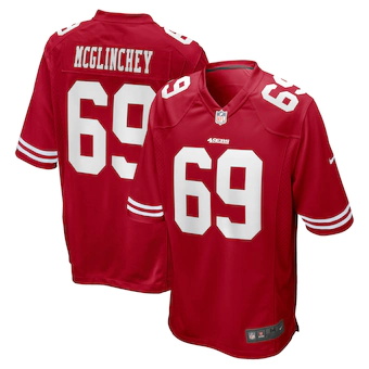 mens nike mike mcglinchey scarlet san francisco 49ers game 